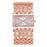 Women's Steel Band Diamond Watch Square Roman Rhinestone